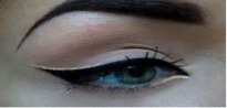 What the eyeliner looks like when applied.