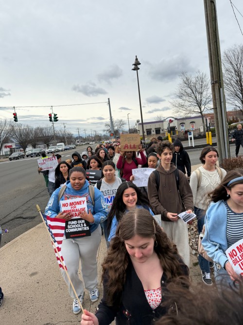 Hamden High School Walks Out